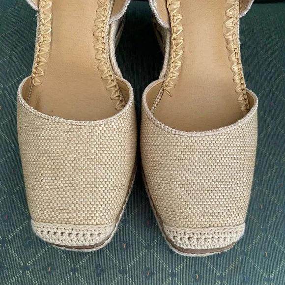 Crown Vintage Beige Narri Wedge Sandal Espadrille - Picture 9 of 16